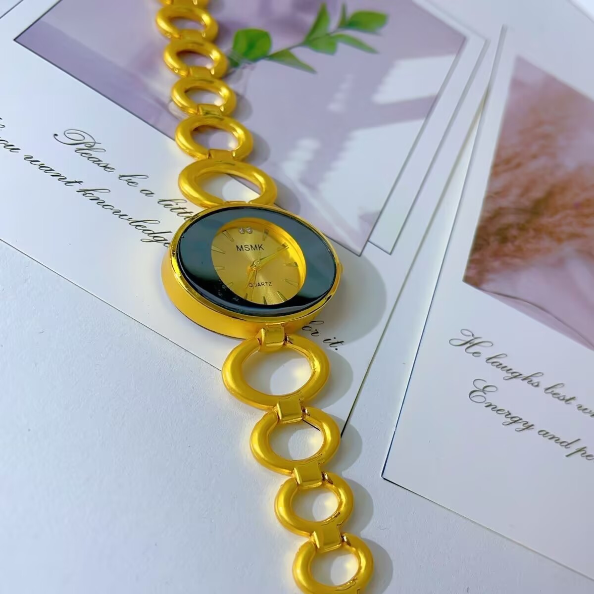 Jewelry For Watches - ساعة أمريكية جديدة مطلية بالذهب عيار