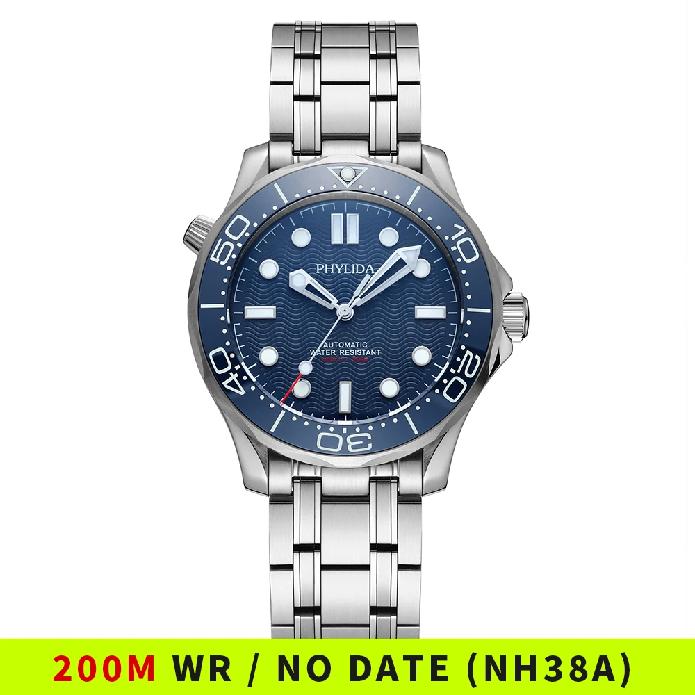 PHYLIDA الأزرق الهاتفي NH38a س - مراجعة Seiko Watch Prospex وسعره