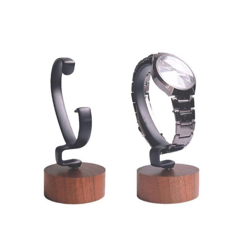 حامل ساعات خشبي على شكل حرف C، - مراجعة Jewelry And Watches Inc وسعره