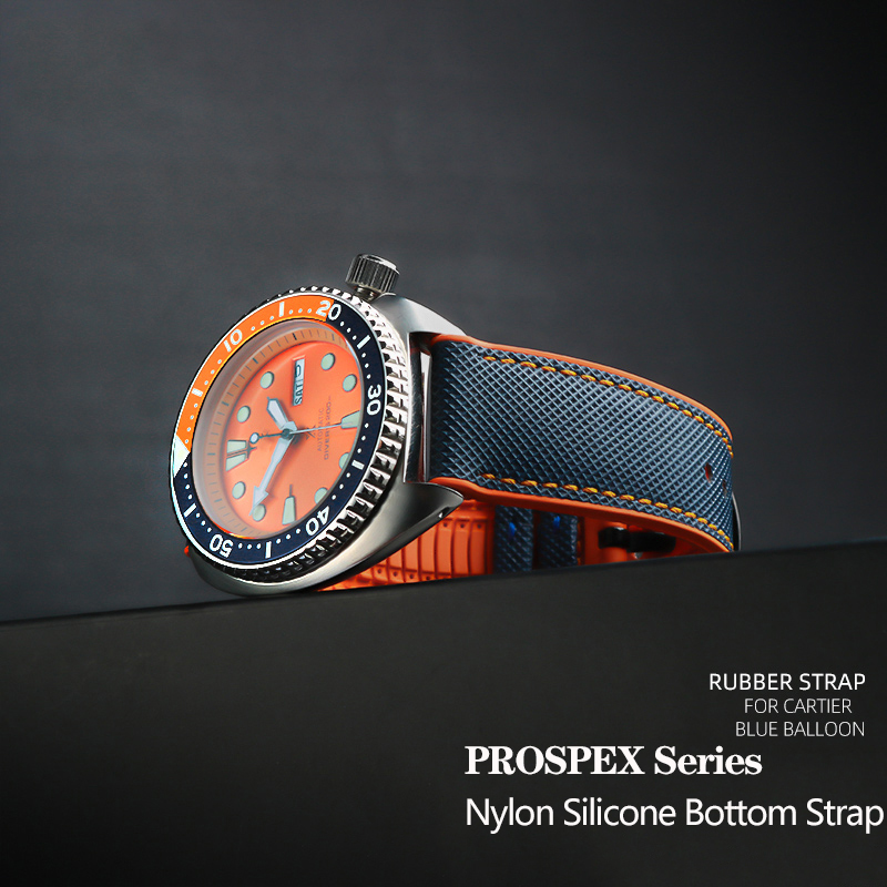 النايلون سيليكون أسفل حزام (اس - مراجعة Seiko Watch Prospex وسعره